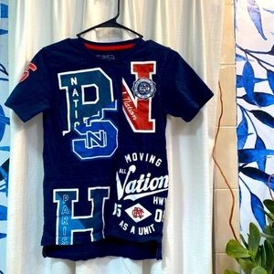 Boys Parish Nation Crew Neck Short Sleeve Graphic Tee Shirt Size (10-12)